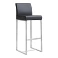 thumbnail image 1 of Tov Furniture Denmark Tabouret de Bar en Acier Inoxydable (Ensemble de 2), Noir, 1 of 9