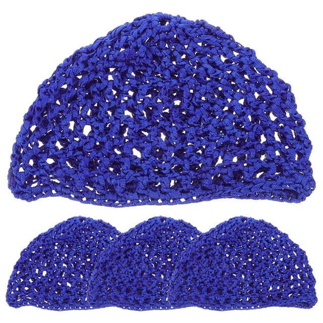 MasteelfCA 4 Pcs Filet à Cheveux en Maille Crochet pour Femmes Chapeau en Maille Filet à Cheveux pour Femmes Chapeau Snood