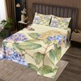 thumbnail image 1 of Spring Floral Coverlet Twin Size For Girls Rustic Hydrangea Flower Bedding Set,Kawaii Wild Butterfly Bedspread Set Beige Bedspread Quilt Green Leaves Bed Spread Floral Home Decor,Cozy 2pcs, 1 of 4