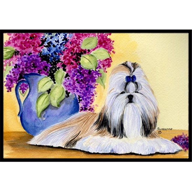 Caroline's Treasures SS8341MAT 18 x 27 Po Shih Tzu Paillasson Intérieur Extérieur