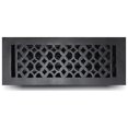 thumbnail image 1 of Floor Vent Cover / Register – Size 4” x 12”(VR 100) with Damper – Tudor Mushroom Design – Cast Aluminum Powder Coated, Re-Paintable, Rust-Free – For Floors, Walls & Ceilings – Black/Brown/White, 1 of 10