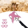 thumbnail image 4 of Hamster Harness And Leash Set, Artificial Leather Soft  Harness Hamster Harness  Walking Harness Vest And Leash Set With Bells For Small Pet Squirrel Hamster, 4 of 8
