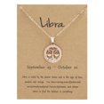 thumbnail image 1 of Jusqu'à 65 % de Réduction sur les Colliers SMihono pour Femmes Collier Douze Constellations Collier Clavicule Animal Rond Creux Or Rose, 1 of 1