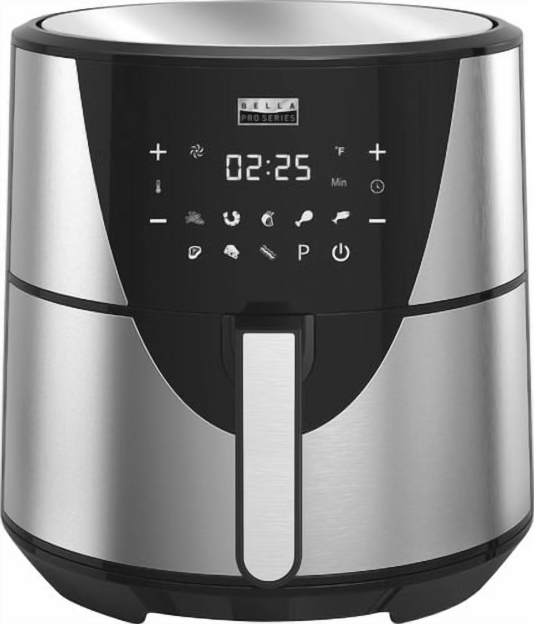 Bella - 8qt Digital Air Fryer - Stainless Steel
