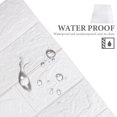thumbnail image 3 of OUNONA Waterproof 3D Faux Brick Wallpapers Plastic 10Pcs, 3 of 7