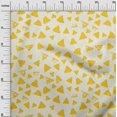 thumbnail image 3 of oneOone Velvet Yellow Fabric Geometric Sewing Craft Projects Fabric Prints By Yard 58 Inch Wide, 3 of 4