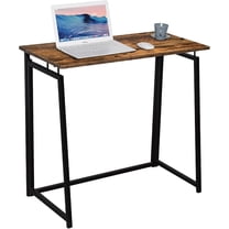 No-Assembly Foldable Home Office Desk, 31 inch Portable Writing