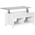 thumbnail image 1 of HOMCOM Lift Top Coffee Table with Hidden Storage and Open Shelves, 1 of 10