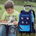 thumbnail image 1 of ZXNWN Sac à Dos à Roulettes Enfants Sac à Dos à Roulettes avec Roues Bagage de Voyage Sac à Livres à Roulettes Relevable, 1 of 7