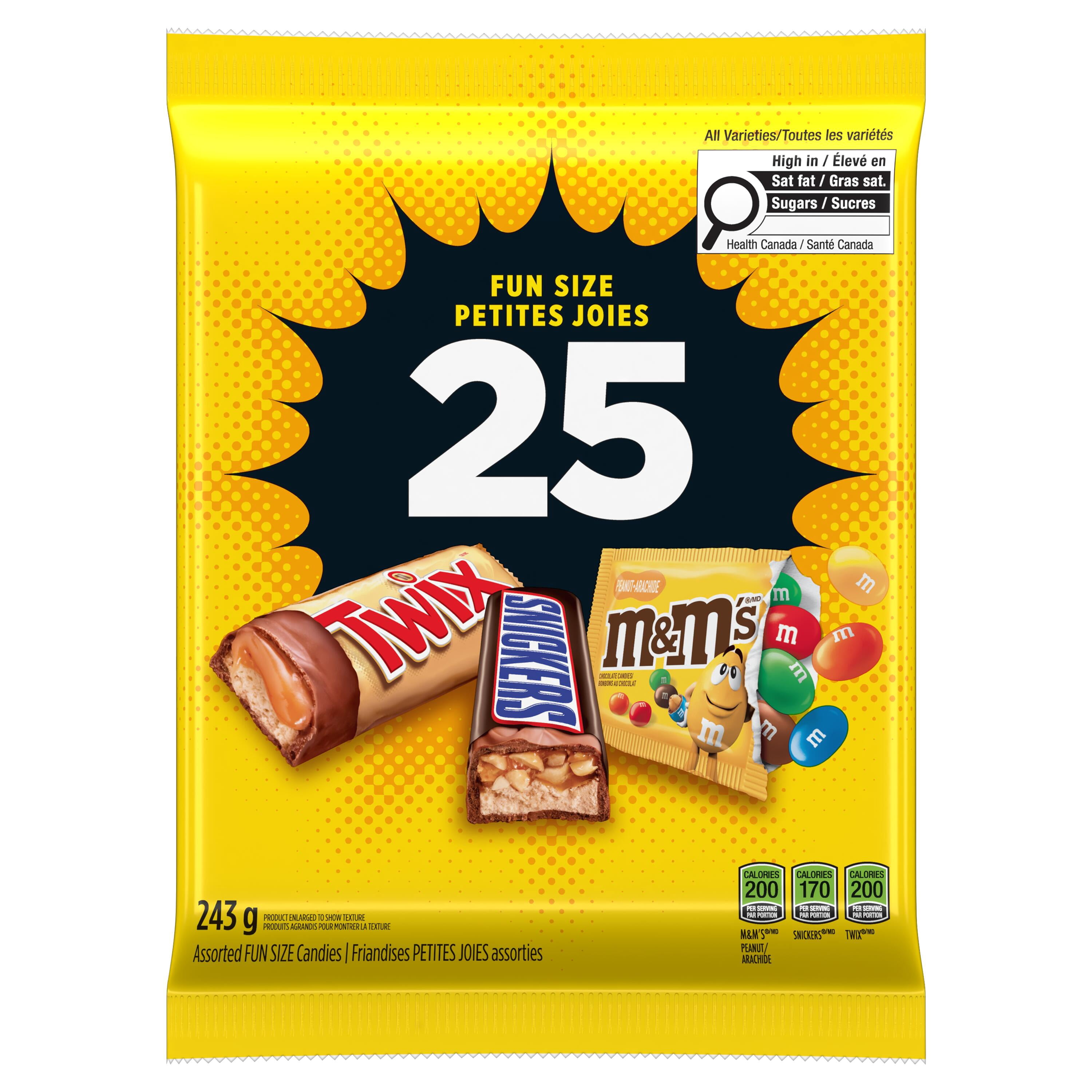 MARS Halloween Chocolate Candies, Assorted Fun Size, 25 Count