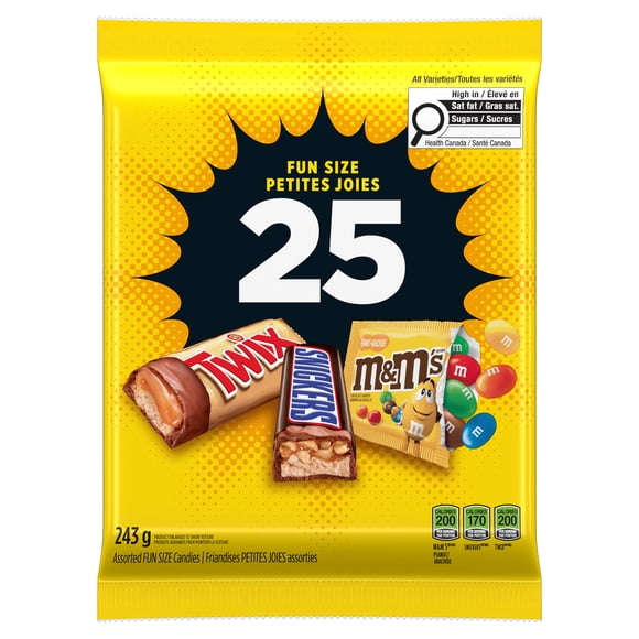 MARS Halloween Chocolate Candies, Assorted Fun Size, 25 Count