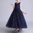 thumbnail image 5 of LOVZFMLL Jupe Princesse à Nœud pour Filles, Été, Manches Courtes, Volants, Dentelle, Col Rond, Broderie, en Maille, 5 of 5