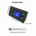 thumbnail image 1 of Thermostat WIFI Remote High Temperature Digital Thermostat LCD Screen Display K Type Thermocouple High Temperature Controller -99 to 999 degrees Celsius  Black, 1 of 7