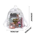 thumbnail image 3 of SSZMDLB 2Pcs Transparent Backpack, Transparent Backpack for Women, PVC Clear Backpack and Tote Bag, Waterproof Zippered Daypack with Front Pocket, Large Capacity for School College Commuting, 3 of 9