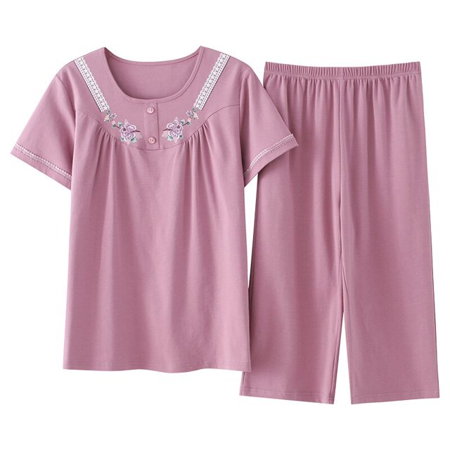 REDHOTYPE Fashion Print Pyjama Set Femmes 100% Coton Casual Home Pyjamas Plus Size Cool Short Sleeves M-XXXL Homewear
