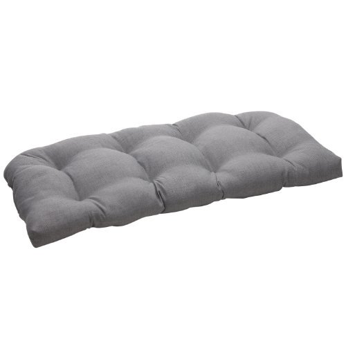 Pillow Perfect Coussin d'Amour en Osier Massif Gris Texturé pour Intérieur/extérieur