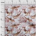 thumbnail image 2 of oneOone Rayon Brown Fabric Whale Sewing Material Print Fabric By The Yard 56 Inch Wide, 2 of 5