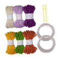 thumbnail image 3 of HILABEE 6 Pieces Knitted Yarn Handcrafting 5M Colorful Cushion Home Decor Craft Yarn H, 3 of 9