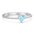 thumbnail image 1 of Heart Birthstone Ring - Blue Topaz (December), 1 of 6