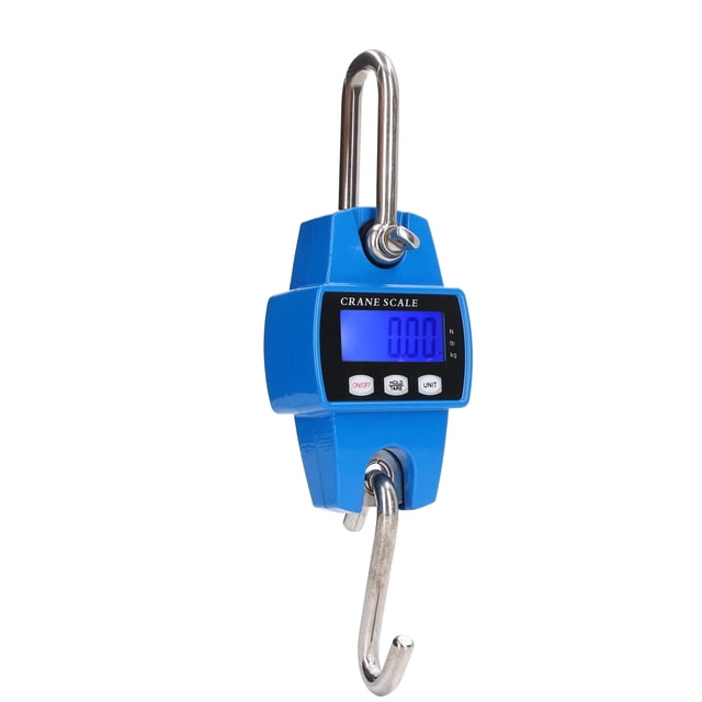 Industrial Hanging Scale, 661lb Crane Scale Accurate Read Mini Size Portable For Fish Weighing For Farming Blue