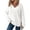 Style1-White jackets for women, variant on Xdegoge Womens Hoodies Sweatshirts Oversized Sweatshirts Ribbed Knit Long Sleeve Drawstring V Neck Casual Pullover Sweatshirt Hooded Tops Plus Size Fall Winter Clothes with Pockets Army Green M
