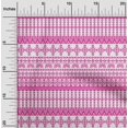 thumbnail image 1 of oneOone Polyester Lycra Fuschia Tissu Rose Géométrique Tribal Robe Tissu Imprimé Tissu par la Cour 56 Pouces de Large, 1 of 1