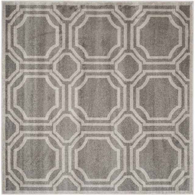 Safavieh Amherst Grey Indoor Outdoor Rug - Square 5'