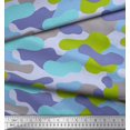 thumbnail image 3 of Soimoi Rayon Fabric Two Tone With Grey Camouflage Printed Fabric 1 Yard 56 Inch Wide, 3 of 3