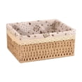 thumbnail image 2 of EGNMCR Desktop Storage Basket For Miscellaneous Items Keys Woven Storage Basket Coffee Table Organizer Woven Basket Storage Box Storage Frame Snack Basket Storage basket, 2 of 8