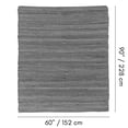 thumbnail image 5 of Fabstyles Cotton Solid Rug, Area Rag Rug for Living Room, Hallway, Patio, 5 of 5