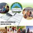 thumbnail image 1 of Dvkptbk Picnic Blanket Outdoor Double-Sided Tent Mat Aluminum Film Pad Picnic Blanket Camping & Hiking, 1 of 2