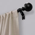 thumbnail image 3 of Mainstays 1/2” Matte Black Ball Adjustable Curtain Rod, 48”-84”, 3 of 4