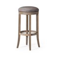 thumbnail image 1 of Maven Lane Eva Bar Stool in Reclaimed Oak Finish with Ronan Stone Vegan Leather, 1 of 6
