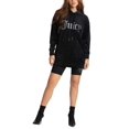 thumbnail image 4 of Juicy Couture Womens Embellished Oversized Hoodie, Black/S, 4 of 9