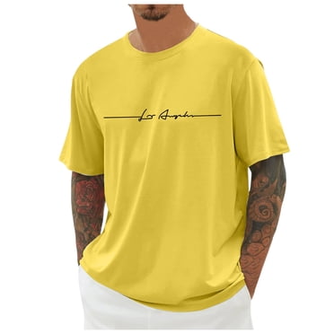 2025 Oversized T Shirt Men's T Shirt Press Summer T Shirt Crew Gym Shirts Men Neck Short Sleeve T Men T-Shirts Pack V Neck Shirt with City Print Basic Shirts Men Loose Casual Shirts Sports