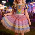 thumbnail image 2 of MIASHUI Girls Ballet Skirt Tiered Patchwork Ruffles Dance Party for Kids Toddler Children Purple,7-8 Years, 2 of 7