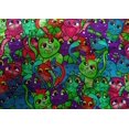 thumbnail image 4 of oneOone Coton Soie Tissu Multicolore Matière de Robe Chat Tissu Imprimé Tissu au Mètre 42 Pouces de Large, 4 of 4