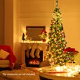 thumbnail image 4 of Gymax 7.5ft Pre-Lit Pencil Christmas Tree Traditional Indoor Decoration, 4 of 10