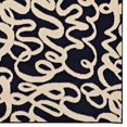 thumbnail image 3 of Linon Calibri Sasha Polypropylene 4'3"x7'3" Rug in Blue and Bone, 3 of 6