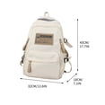 thumbnail image 2 of RKSTN A Rucksacks Sac à Dos Étudiant Sac d'École Blanc Rangement Maison, 2 of 3