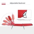 thumbnail image 4 of Outsunny Chaise Longue d'Extérieur, Chaise Longue Pliante Réglable avec Ouverture pour le Visage, Chaise de Bronzage Lit Bain de Soleil Inclinable, Rouge, 4 of 10