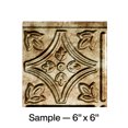 thumbnail image 1 of Fasade Traditional Style/Pattern 1 Vinyl Backsplash Panel Bermuda Bronze 6X6 Inch Sample, 1 of 5