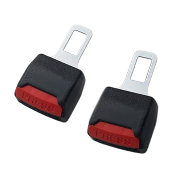 Rallonge de Ceinture de Sécurité 2 Pcs Kingswick Universelle pour Voiture, Rallonge de Ceinture de Sécurité à Bouton-Pression, Boucle Rétractable (Noir)