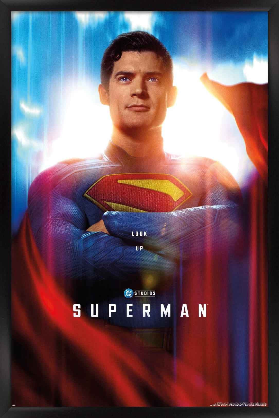 DC Studios Superman (2025) - Close-Up One Sheet Wall Poster, 22.375" x 34" Framed