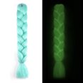 thumbnail image 2 of EGNMCR Wigs Human Hair 24 Inch Large Braid Luminous Fluorescent Large Braid Brown toupee, 2 of 2
