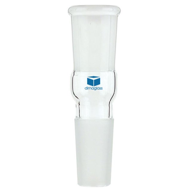 DIMA GLASS® Adapter, Connecting, Straight 24/40 Joint Size, 30 mm Length