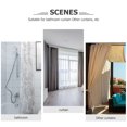 thumbnail image 2 of 24pcs Curtain Holdback Iron Bathroom Shower Hook Curtain Drape Tieback Hanger, 2 of 8