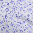 thumbnail image 1 of oneOone Viscose Jersey Blue Fabric Florals Craft Projects Decor Fabric Printed By The Yard 60 Inch Wide, 1 of 4