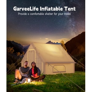 AKDSteel Inflatable Camping Tent For 6-8 Person, Waterproof Quick Setup Blow Up Tent With Pump, Oxford Inflatable House Luxury Air Tent For Camping And Outdoor Adventures