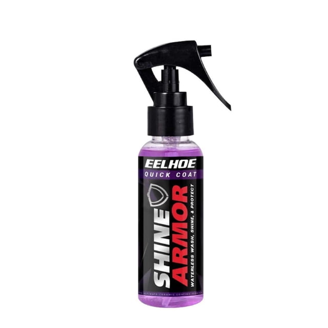 Ceramic Car Coating Spray Wax with Hydrophobic Protection, Waterless Polish for Automotive Paint, Glass, and Metal Surfaces